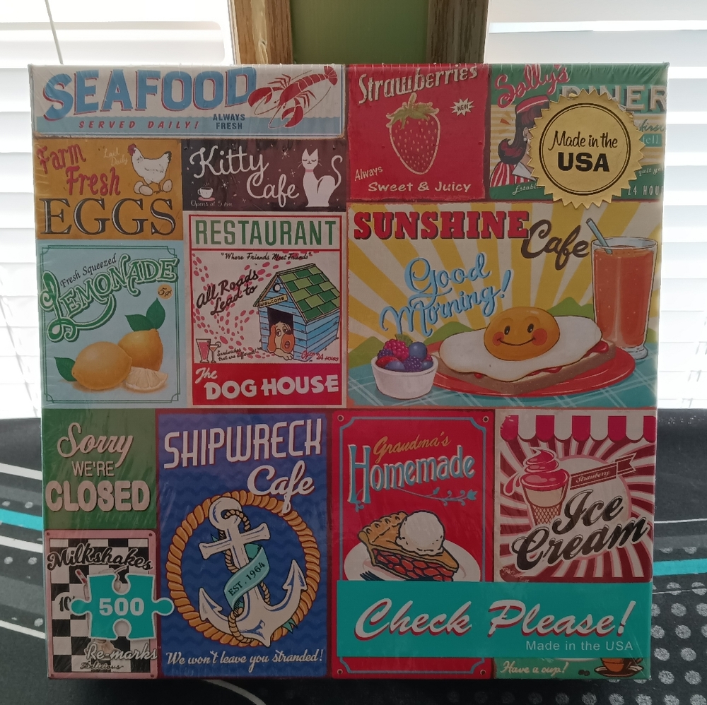 Vintage Signs 500 piece puzzle